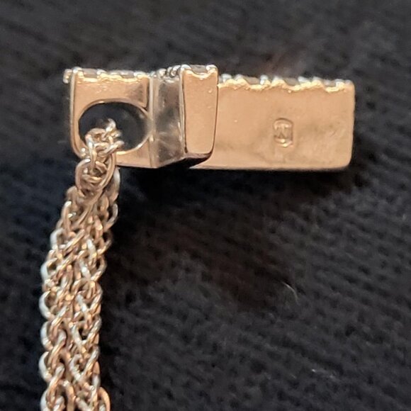 Tiffany 18k White Gold and Diamond Cross Necklace - Picture 6 of 7